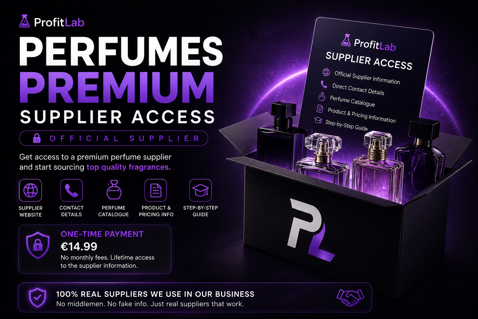 Perfumes Premium Supplier Access — Official Supplier